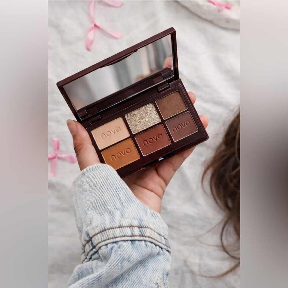 NOVO Chocolate Silky Eyeshadow Palette Creamy Milk Chocolate Shades New